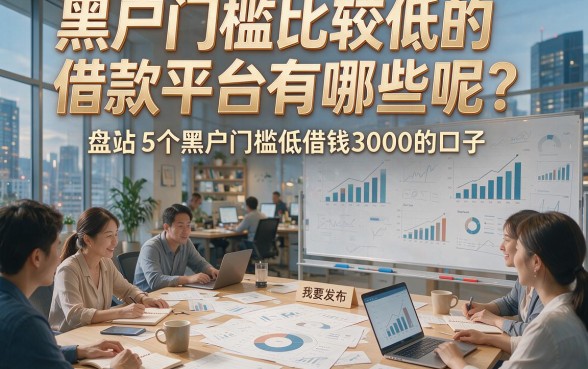 黑户门槛比较低的借款平台有哪些呢？盘点5个黑户门槛低借钱3000的口子