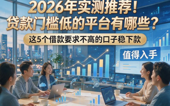 2026年实测推荐！贷款门槛低的平台有哪些？这5个借款要求不高的口子稳下款，值得入手