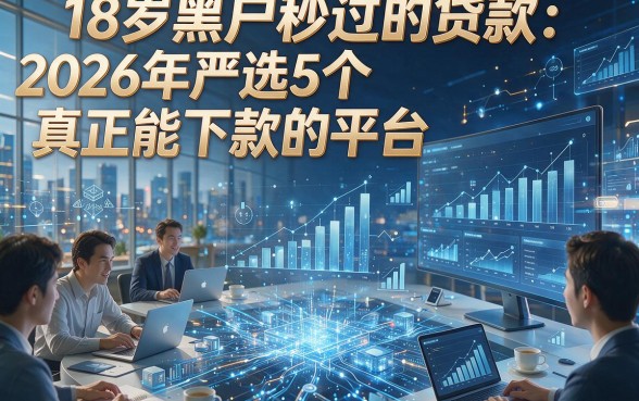 18岁黑户秒过的贷款：2026年严选5个真正能下款的平台！