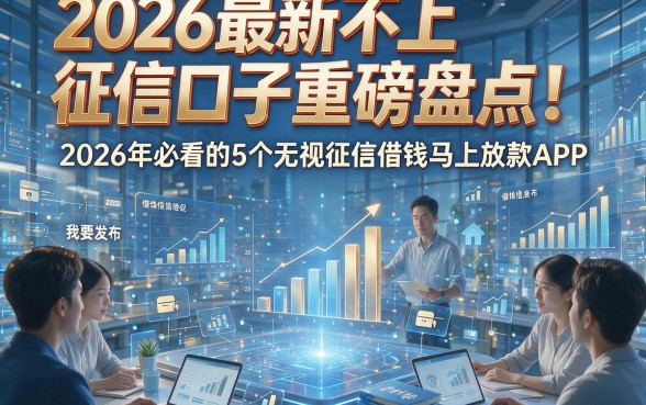 2026最新不上征信口子重磅盘点！2026年必看的5个无视征信借钱马上放款APP