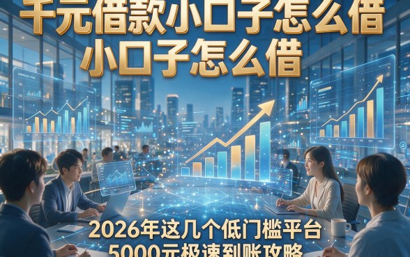 千元借款小口子怎么借，2026年这几个低门槛平台5000元极速到账攻略‌