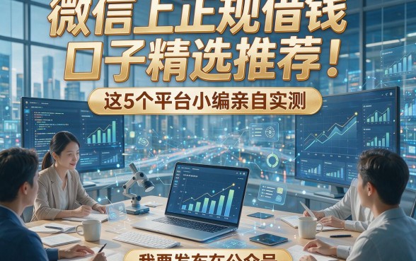 微信上正规借钱口子精选推荐！这5个平台小编亲自实测！