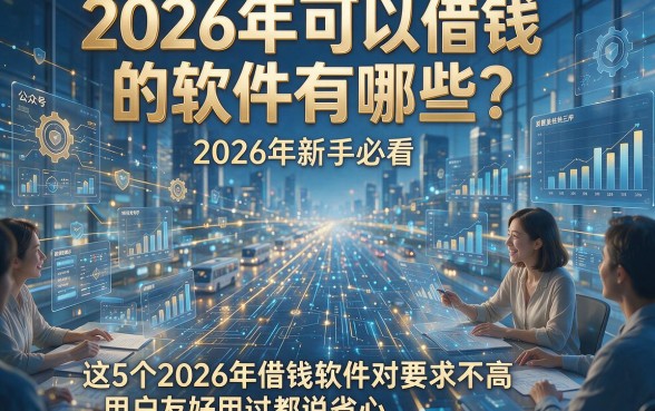 2026年可以借钱的软件有哪些？2026年新手必看，这5个2026年借钱软件对要求不高用户友好用过都说省心