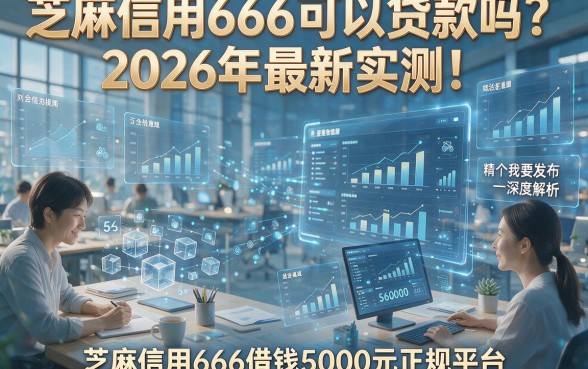 芝麻信用666可以贷款吗？2026年最新实测！精选5个芝麻信用666借钱5000元正规平台深度解析