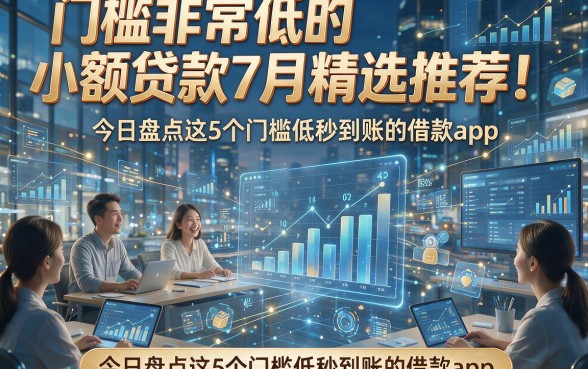 门槛非常低的小额贷款7月精选推荐！今日盘点这5个门槛低秒到账的借款app