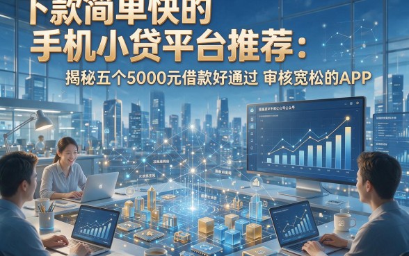 下款简单快的手机小贷平台推荐：揭秘五个5000元借款好通过、审核宽松的APP