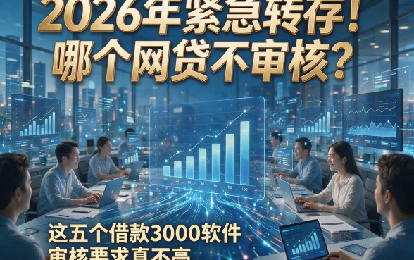 2026年紧急转存！哪个网贷不审核？这五个借款3000软件审核要求真不高