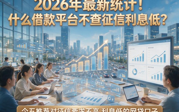 2026年最新统计！什么借款平台不查征信利息低？今日推荐这五个对征信要求不高利息低的网贷口子