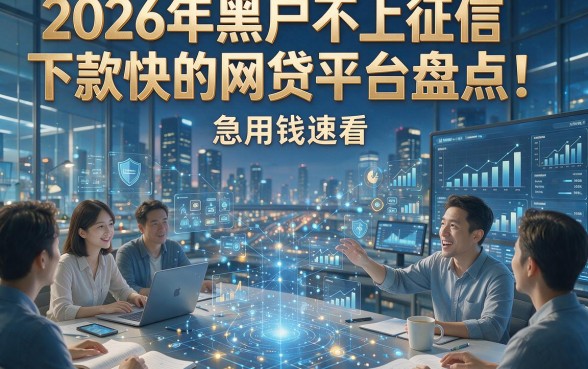 2026年黑户不上征信下款快的网贷平台盘点！急用钱速看！