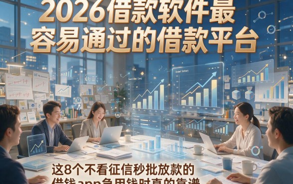 2026借款软件最容易通过的借款平台，这8个不看征信秒批放款的借钱app急用钱时真的靠谱