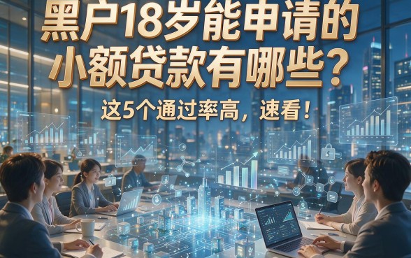 黑户18岁能申请的小额贷款有哪些？这5个通过率高，速看！