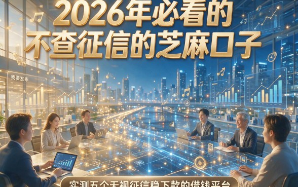 2026年必看的不查征信的芝麻口子，实测五个无视征信稳下款的借钱平台！