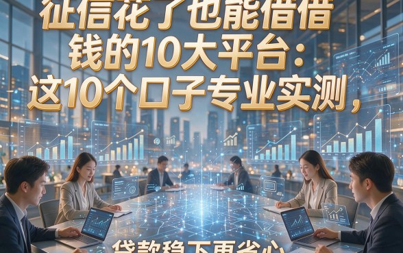 征信花了也能借钱的10大平台：这10个口子专业实测，贷款稳下更省心