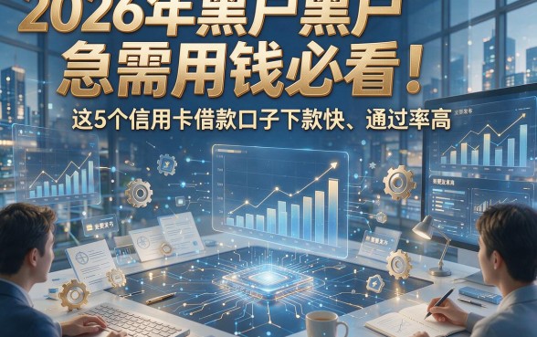2026年黑户急需用钱必看！这5个信用卡借款口子下款快、通过率高