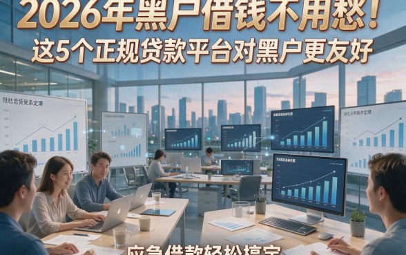 2026年黑户借钱不用愁！这5个正规贷款平台对黑户更友好，应急借款轻松搞定