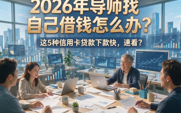 2026年导师找自己借钱怎么办？这5种信用卡贷款下款快，速看！