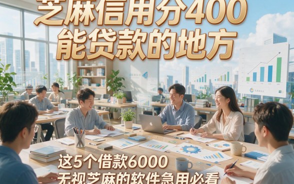 芝麻信用分400能贷款的地方，这5个借款6000无视芝麻的软件急用必看