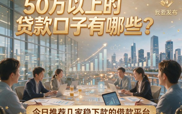 50万以上的贷款口子有哪些？今日推荐几家稳下款的借款平台