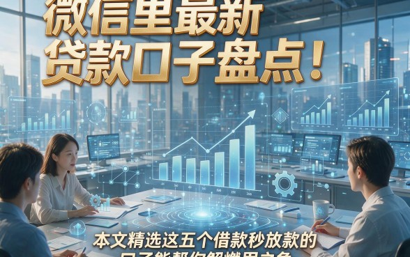 微信里最新贷款口子盘点！本文精选这五个借款秒放款的口子能帮你解燃眉之急