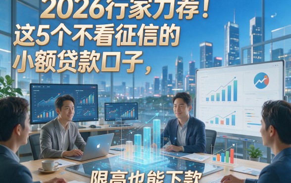 2026行家力荐！这5个不看征信的小额贷款口子，限高也能下款！