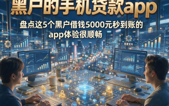 黑户的手机贷款app，盘点这5个黑户借钱5000元秒到账的app体验很顺畅