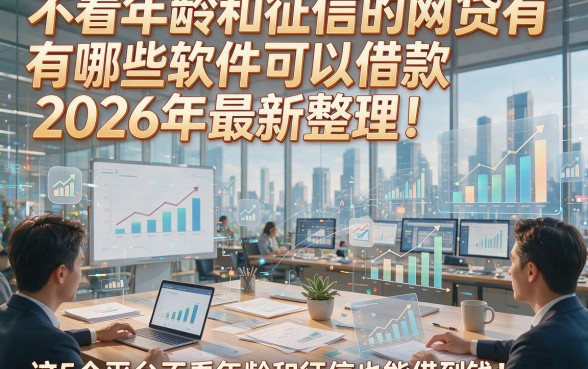 不看年龄和征信的网贷有哪些软件可以借款2026年最新整理！这5个平台不看年龄和征信也能借到钱！本文为您详细收集！