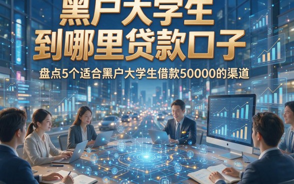 黑户大学生到哪里贷款口子，盘点5个适合黑户大学生借款50000的渠道