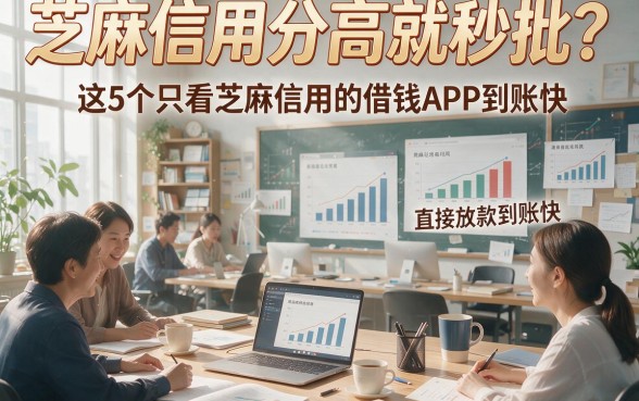 芝麻信用分高就秒批？这5个只看芝麻信用的借钱APP，直接放款到账快