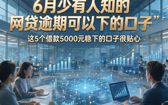 6月少有人知的网贷逾期可以下的口子，这5个借款5000元稳下的口子很贴心