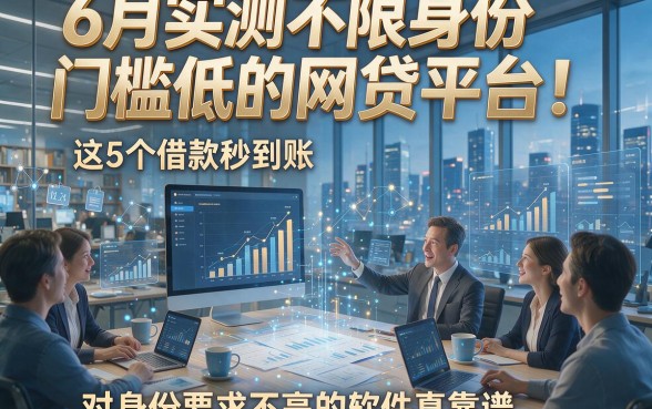 6月实测不限身份门槛低的网贷平台！这5个借款秒到账、对身份要求不高的软件真靠谱