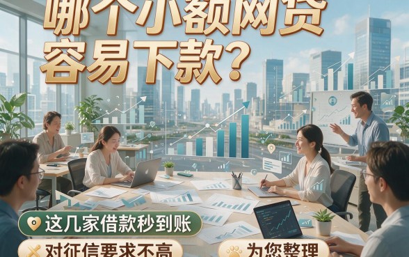 哪个小额网贷容易下款？这几家借款秒到账、对征信要求不高，为您整理！
