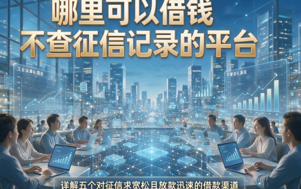 哪里可以借钱不查征信记录的平台，详解五个对征信要求宽松且放款迅速的借款渠道