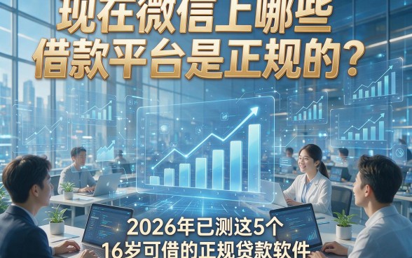 现在微信上哪些借款平台是正规的？2026年已测这5个16岁可借的正规贷款软件