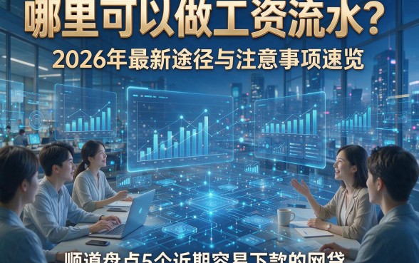 哪里可以做工资流水？2026年最新途径与注意事项速览，顺道盘点5个近期容易下款的网贷