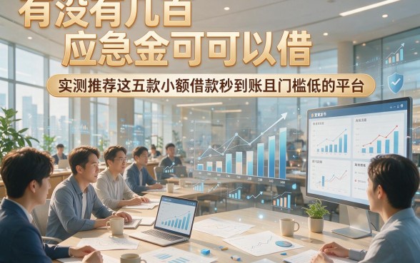 有没有几百应急金可以借，实测推荐这五款小额借款秒到账且门槛低的平台