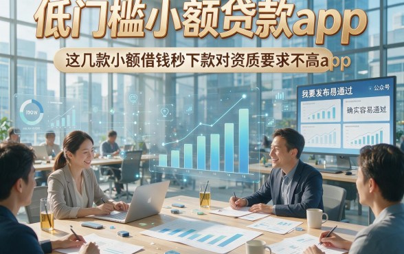 低门槛小额贷款app，这几款小额借钱秒下款对资质要求不高app确实容易通过
