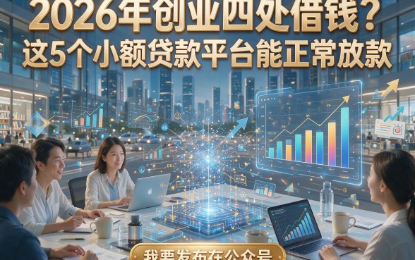 2026年创业四处借钱？这5个小额贷款平台能正常放款！