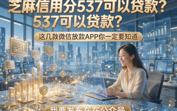 芝麻信用分537可以贷款？这几款微信放款APP你一定要知道！