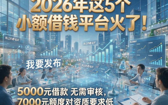 2026年这5个小额借钱平台火了！5000元借款无需审核，7000元额度对资质要求低，用过的都说好