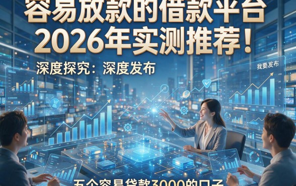 容易放款的借款平台2026年实测推荐！深度探究五个容易贷款3000的口子