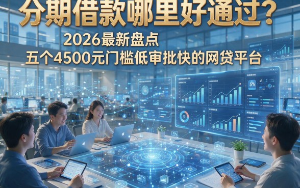 分期借款哪里好通过？2026最新盘点五个4500元门槛低审批快的网贷平台