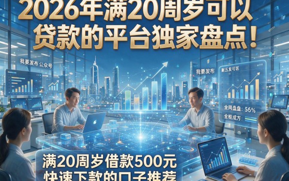以下是根据你的要求生成的新标题：2026年满20周岁可以贷款的平台独家盘点！附五个满20周岁借款500元快速下款的口子推荐