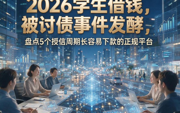 2026学生借钱被讨债事件发酵，盘点5个授信周期长容易下款的正规平台