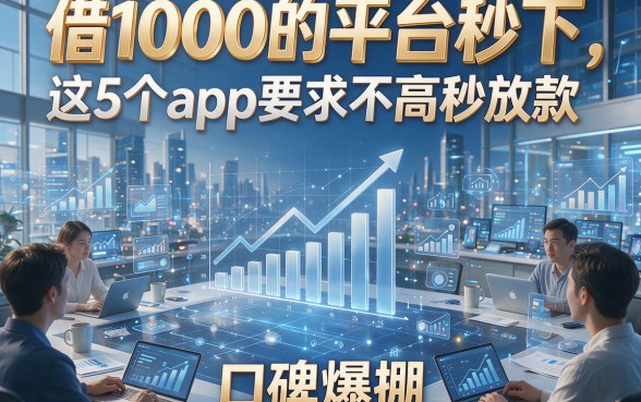 借1000的平台秒下，这5个app要求不高秒放款，口碑爆棚！