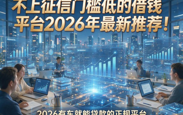 不上征信门槛低的借钱平台2026年最新推荐！附五大2026有车就能贷款的正规平台