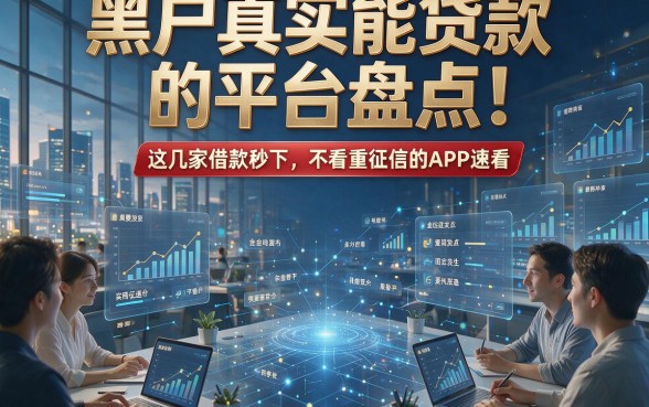 黑户真实能贷款的平台盘点！这几家借款秒下、不看重征信的APP速看