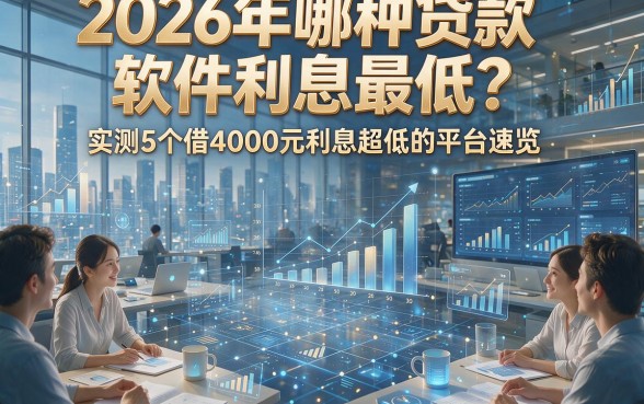 2026年哪种贷款软件利息最低？实测5个借4000元利息超低的平台速览