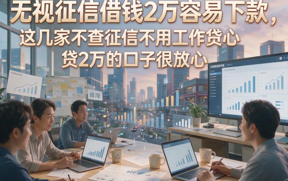 无视征信借钱2万容易下款，这几家不查征信不用工作贷2万的口子很放心