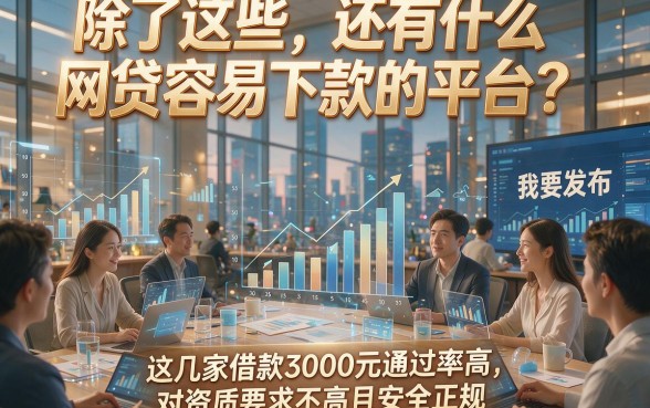除了这些，还有什么网贷容易下款的平台？这几家借款3000元通过率高，对资质要求不高且安全正规