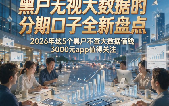 黑户无视大数据的分期口子全新盘点，2026年这5个黑户不查大数据借钱3000元app值得关注